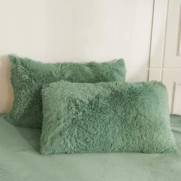 - New Luxury Faux Fur Duvet Cover,Cute Plush Comforter Set (1 Faux Fur Duv… - Picture 10 of 14